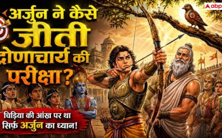 Mahabharat: अर्जुन ने कैसे जीती द्रोणाचार्य की परीक्षा? चिड़िया की आंख वाली प्रेरणादायक कथा