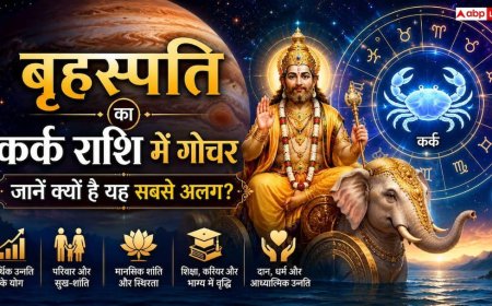 Jupiter Transit 2026: देवगुरु बृहस्पति का कर्क राशि और पुनर्वसु के चौथे चरण में गोचर, काम से मोक्ष की ओर चेतना का महापरिवर्तन
