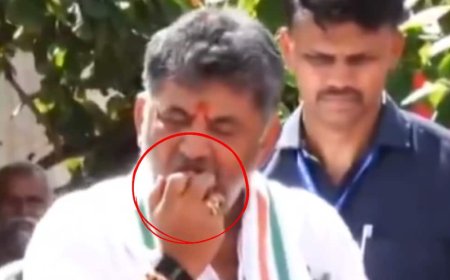 DK Shivakumar Video: कर्नाटक के CM डीके शिवकुमार का अनोखा अंदाज! कार्यक्रम में समर्थकों पर फेंके सेब, वीडियो वायरल