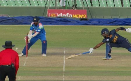 IND vs SL: डायरेक्ट हिट, क्रीज से बाहर था श्रीलंकाई बल्लेबाज, अंपायर ने दिया नॉटआउ; भड़के भारतीय खिलाड़ी
