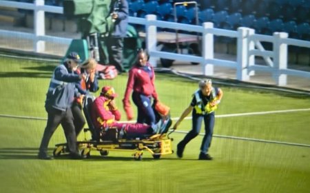 T20 World Cup के वार्म-अप मैच में बुरी तरह चोटिल हुई स्टार खिलाड़ी, स्ट्रेचर पर ले जाया गया बाहर