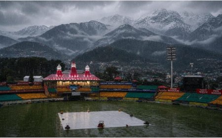 धर्मशाला में काले बादल, डराने वाली आई तस्वीर सामने; बारिश से रद्द होगा IND vs AFG पहला वनडे?