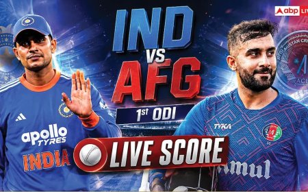 IND vs AFG 1st ODI Live Score: धर्मशाला में मौसम बना विलेन, पहले वनडे में देरी से होगा टॉस