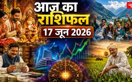 Aaj Ka Rashifal 17 June 2026: आज सुबह 8:14 बजे के बाद बदलेगा इन राशियों का भाग्य, करियर और बिजनेस में मिलेगी बड़ी सफलता!