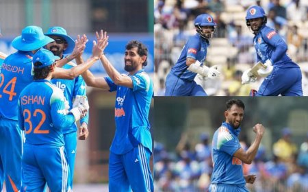 IND vs AFG 3rd ODI: प्रसिद्ध कृष्णा का 'पंजा', कप्तान शाहिदी का पहला शतक, 36-4 से 218 तक पहुंचा अफगानिस्तान