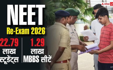 NEET Re-Exam 2026 : 22.79 लाख स्टूडेंट्स, 1.29 लाख MBBS सीटें... 1 सीट पर 18 दावेदार, जानें कितना मुश्किल है डॉक्टर बनना?