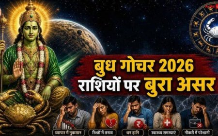 Budh Gochar 2026: आज से 7 जुलाई तक इन 3 राशियों पर धन हानि, बिजनेस में घाटे का संकट, बुध गोचर में रखें ये सावधानी
