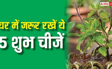 Vastu Tips: घर में जरूर रखें ये 5 शुभ चीजें, बनी रहेगी सुख-समृद्धि, सकारात्मक ऊर्जा और आर्थिक तरक्की