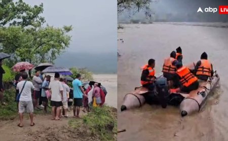 असम के धेमाजी में डिकारी नदी का रौद्र रूप, जोनाई में फ्लैश फ्लड से भारी तबाही, टापू पर फंसे कई लोग