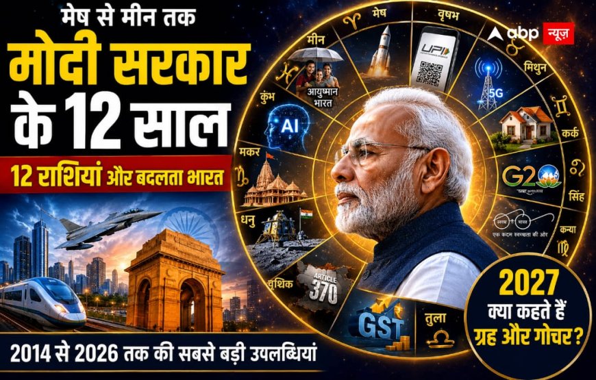 मोदी सरकार के 12 साल, 12 राशियां, 12 बड़े फैसले...ऐसे शायद आपने पहले कभी नहीं समझा होगा