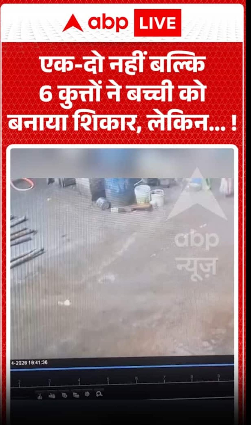 6 कुत्तो ने छोटी बच्ची पर किया हमला