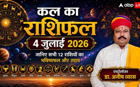 Kal Ka Rashifal 4 July 2026: शनिवार को प्रीति योग का महासंयोग, भद्र राजयोग से इन 4 राशियों की खुलेगी लॉटरी, मकर राशि के जातकों को मिलेगी बड़ी आर्थिक राहत!