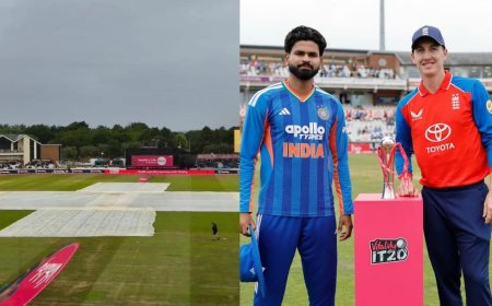 IND vs ENG 2nd T20 Weather: कहीं रद्द न हो जाए भारत बनाम इंग्लैंड दूसरा T20, मेनचेस्टर में आज बारिश की संभावना; पढ़ें वेदर रिपोर्ट