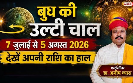 Budh Vakri 2026: 7 जुलाई से पलटेगी बुध की चाल, इन 3 राशियों की चमकेगी किस्मत; जानें किसे रहना होगा सावधान!