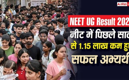 NEET UG Result 2026: नीट में पिछले साल से 1.15 लाख कम हुए सफल अभ्यर्थी, सिर्फ 11.21 लाख ने परीक्षा की क्वालिफाई