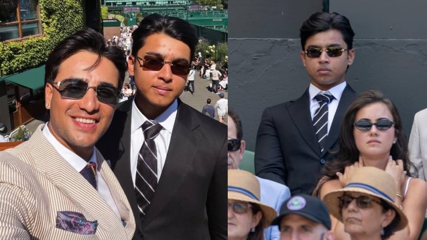 Wimbledon Final: वैभव सूर्यवंशी और अभिषेक शर्मा पहुंचे विंबलडन, सूट-बूट में लग रहे एकदम हीरो; साथ में 'सिक्सर किंग'