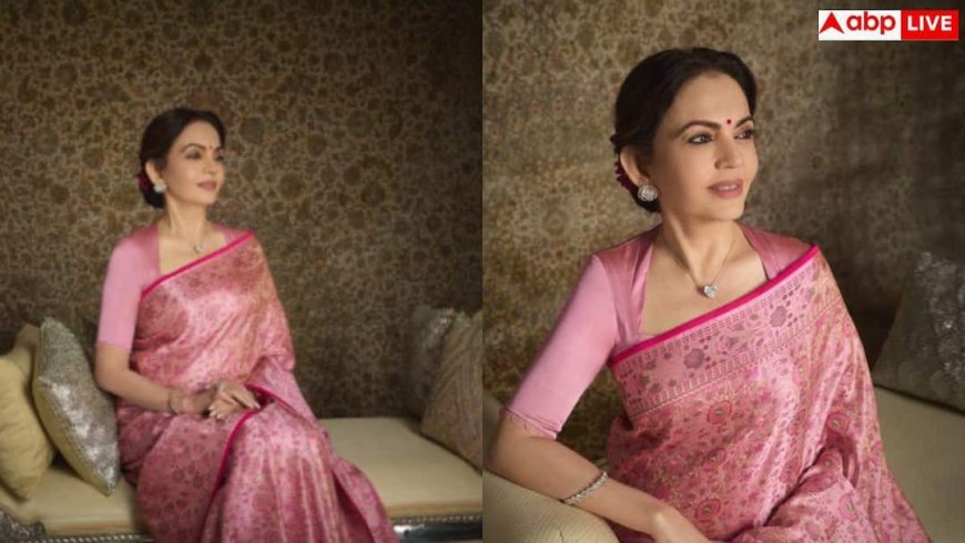 Nita Ambani Saree: नीता अंबानी ने हीरों के गहनों संग दिखाई शाही शान, 2 महीने में तैयार हुई यह बनारसी साड़ी