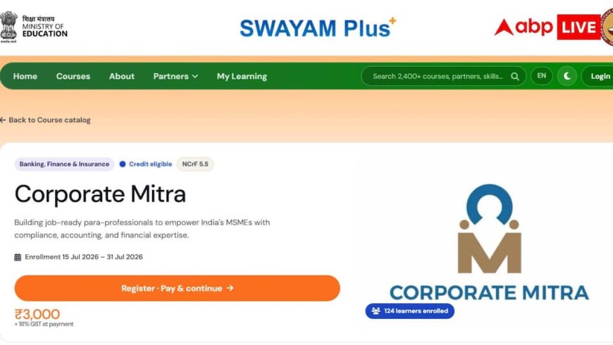 MSME सेक्टर में करियर का सुनहरा अवसर, ICAI के Corporate Mitra प्रोग्राम के लिए आवेदन शुरू