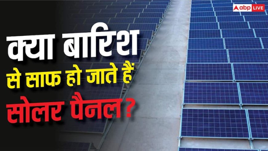 क्या बारिश से एकदम साफ हो जाते हैं सोलर पैनल? यहां जानें सच