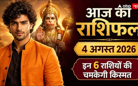 Aaj Ka Rashifal 4 August 2026: आज धृति योग से इन 6 राशियों के खुलेंगे भाग्य के द्वार, सभी 12 राशियों का जानें आज का राशिफल