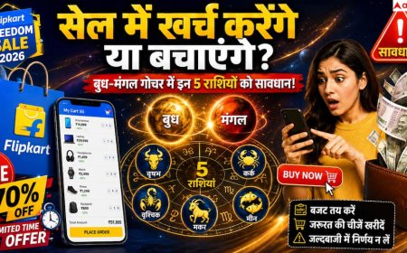 Flipkart Sale के दौरान बुध-मंगल बढ़ा सकते हैं जल्दबाजी, ये राशियां संभलकर करें खरीदारी