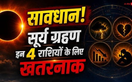 Surya Grahan 2026: 12 अगस्त का सूर्य ग्रहण कर्क सहित 4 राशियों की बढ़ाएगा मुश्किलें, ऐसे बचें, न करें ये गलती