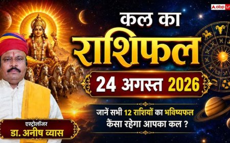 Kal Ka Rashifal 24 August 2026: सोमवार को इन 3 राशियों की खुलेगी किस्मत, शेयर मार्केट से भारी मुनाफा और संपत्ति खरीद के प्रबल योग!