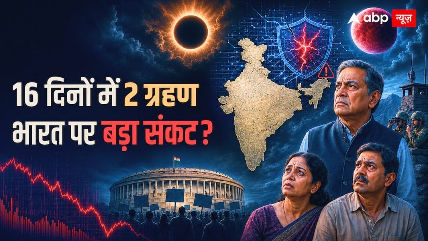 16 दिनों में 2 ग्रहण: सत्ता से सीमा तक बढ़ सकती है हलचल, भारत की वर्षकुंडली दे रही बड़े संकट के संकेत