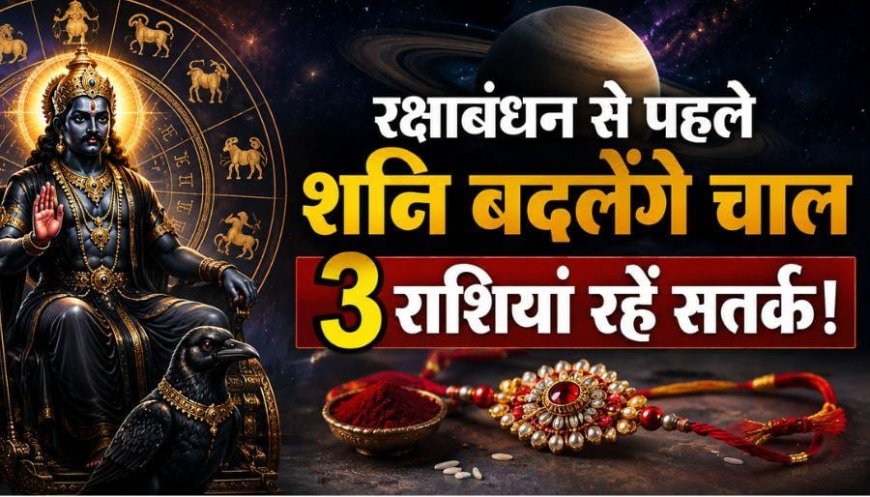 रक्षाबंधन से पहले शनि का बड़ा बदलाव, इन 3 राशियों पर मंडरा रहा खतरा