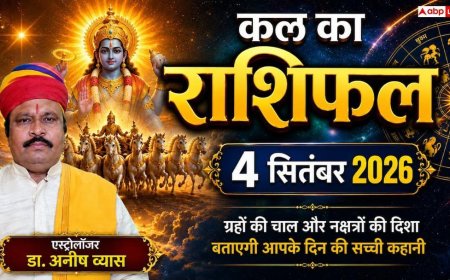 Kal Ka Rashifal 4 September 2026: जन्माष्टमी पर हर्षण योग से इन 4 राशियों की खुलेगी किस्मत, बंपर धन लाभ और पदोन्नति के योग!