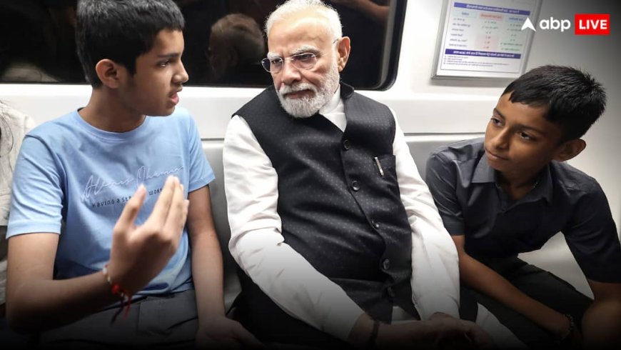 PM मोदी ने मेट्रो में किया सफर, बच्चों से की बात, काशी को क्यों किया याद