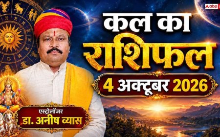 Kal Ka Rashifal 4 October 2026: रविवार को परिध योग से 4 राशियों की खुलेगी किस्मत, सिंह को विदेशी डील और मेष को करियर में ग्रोथ के प्रबल योग!