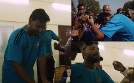 Watch: ग्राउंड्समैन से लिया आशीर्वाद, टीम संग काटा केक... ऋषभ पंत ने यूं मनाया अपना जन्मदिन