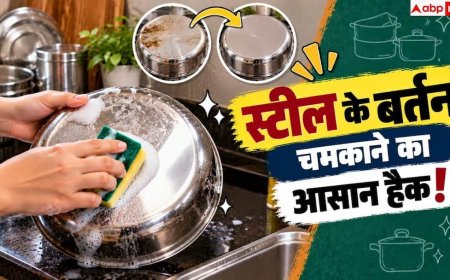 How To Clean Steel Utensils: पुराने स्टील के बर्तन चमकेंगे नए जैसे, बस लगा लें ये 1 घरेलू चीज