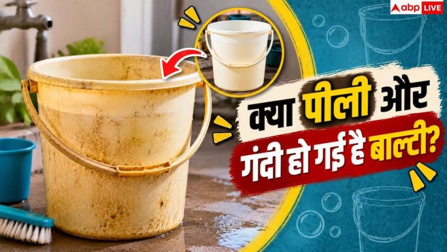 Bathroom Bucket: बाथरूम की बाल्टी पर जम गए पानी के दाग, इस तरीके से करें साफ